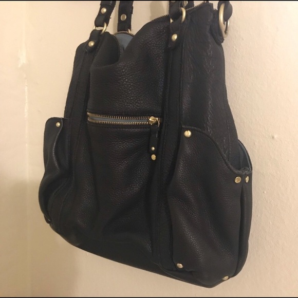 Leather 2-way shoulder bag - Picture 3 of 8